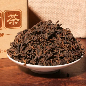 中木大雪山古树散茶 普洱茶 熟茶 精品木质礼盒装 400克/盒 图2