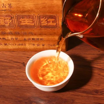 中木古树野生晒红散茶 红茶  精品木质礼盒装 260克/盒 图3