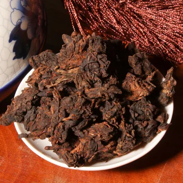 【活动特惠】中木南糯山 半坡老寨 熟茶老茶头 150克/罐 瓷罐装 图2