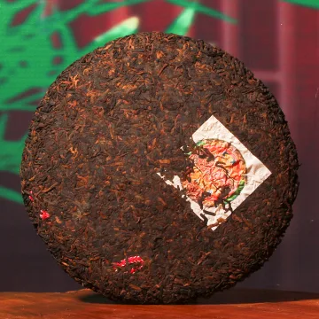 金聚鼎 0868 典藏班章熟茶 2010年 百年好合纪念饼 普洱茶熟茶 357克/饼 图2