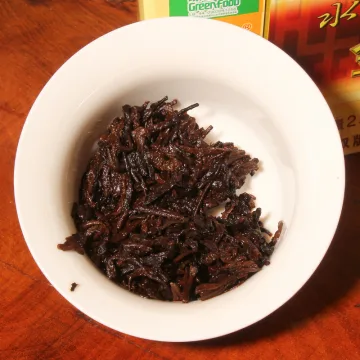 永明金砖 布朗山老树茶 普洱茶 熟茶 2012年 250克/砖 茶砖 图4