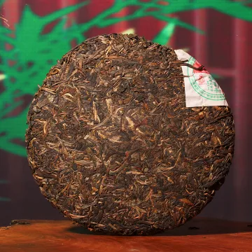 永明 滇藏圣茶 邮戳纪念饼 普洱茶生茶 357克/饼 2007年 图2