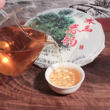 永兴 冰岛春韵 普洱茶生茶 357克/饼 图3