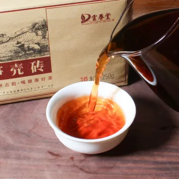 云春堂 2018年笋壳砖 普洱茶熟茶 250克/砖 图3
