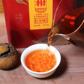 中木三年陈柑普茶 陈香浓郁、果香醉人 400克/盒 图4