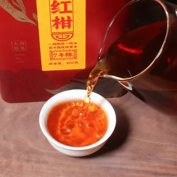 中木七年陈柑普茶 陈香浓郁、果香醉人 400克/盒 图4