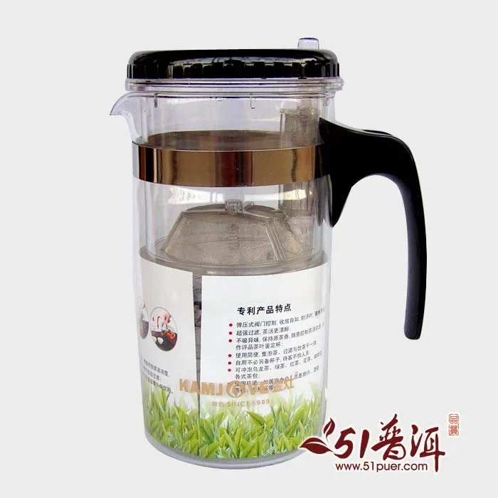 金灶 专利弹压式茶道杯 TP-200/飘逸杯(1000毫升） 内赠茶匙1支 图2