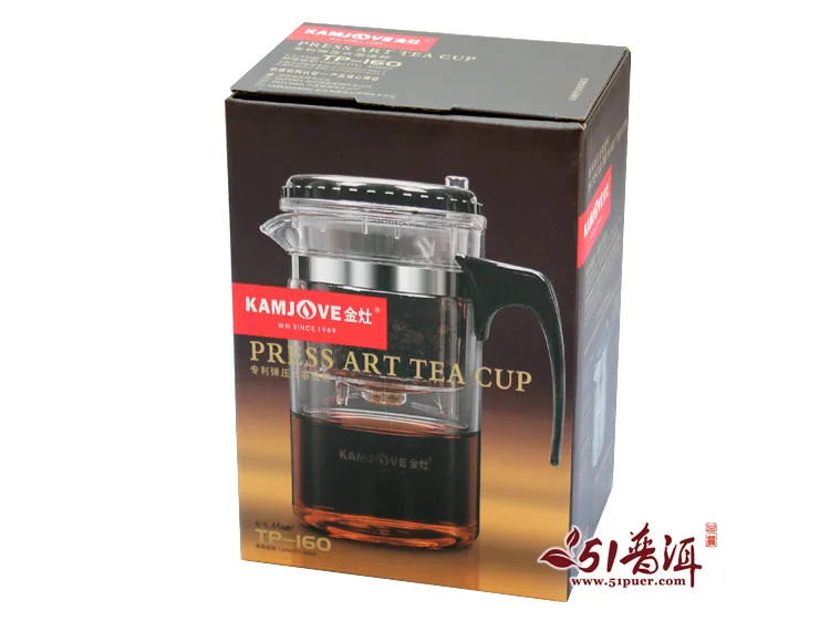 金灶 专利弹压式茶道杯 TP-160/飘逸杯(500毫升） 内赠茶匙1支 图2