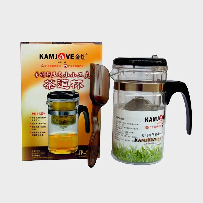 金灶 专利弹压式茶道杯 TP-120/飘逸杯(200毫升） 内赠茶匙1支 图5