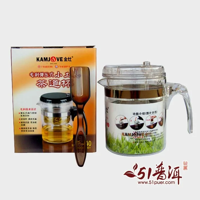 金灶 专利弹压式茶道杯 TP-140/飘逸杯(300毫升) 内赠茶匙1支 图1