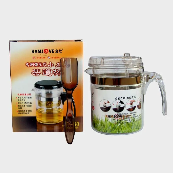 金灶 专利弹压式茶道杯 TP-140/飘逸杯(300毫升) 内赠茶匙1支 图4